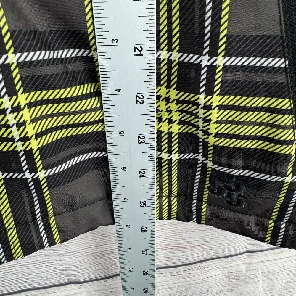 Triple Nickel 555 Plaid Snowboard‎ Jacket Youth Boys 14 Black Yellow White